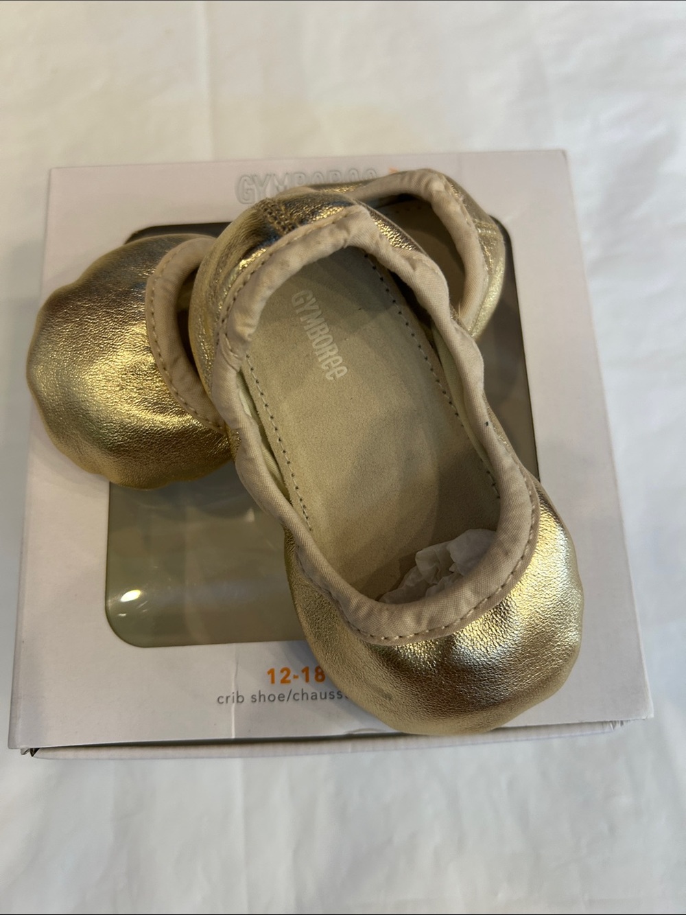 Gymboree Gold Metallic Baby Walker Shoes